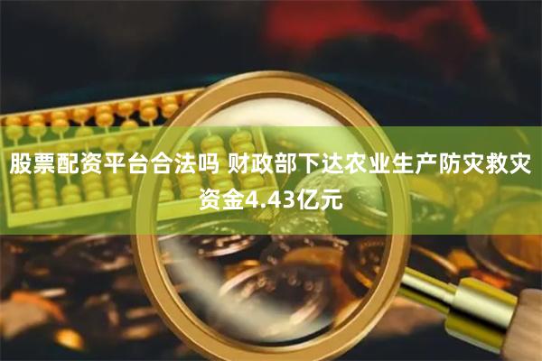 股票配资平台合法吗 财政部下达农业生产防灾救灾资金4.43亿元