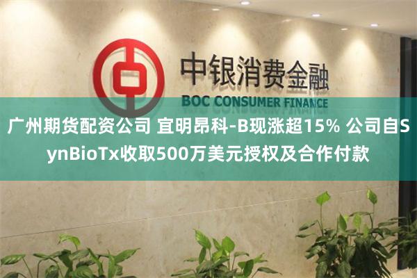 广州期货配资公司 宜明昂科-B现涨超15% 公司自SynBioTx收取500万美元授权及合作付款