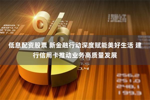 低息配资股票 新金融行动深度赋能美好生活 建行信用卡推动业务高质量发展
