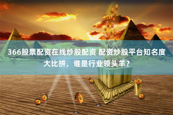 366股票配资在线炒股配资 配资炒股平台知名度大比拼，谁是行业领头羊？